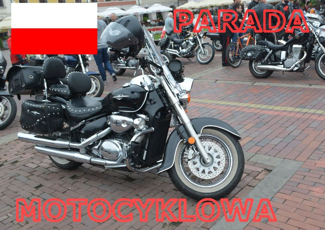 Motocyklowa Parada z Flagami