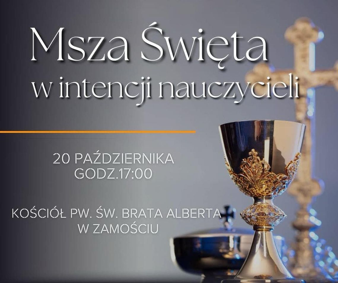 Msza święta w intencji nauczycieli i pracowników oświaty