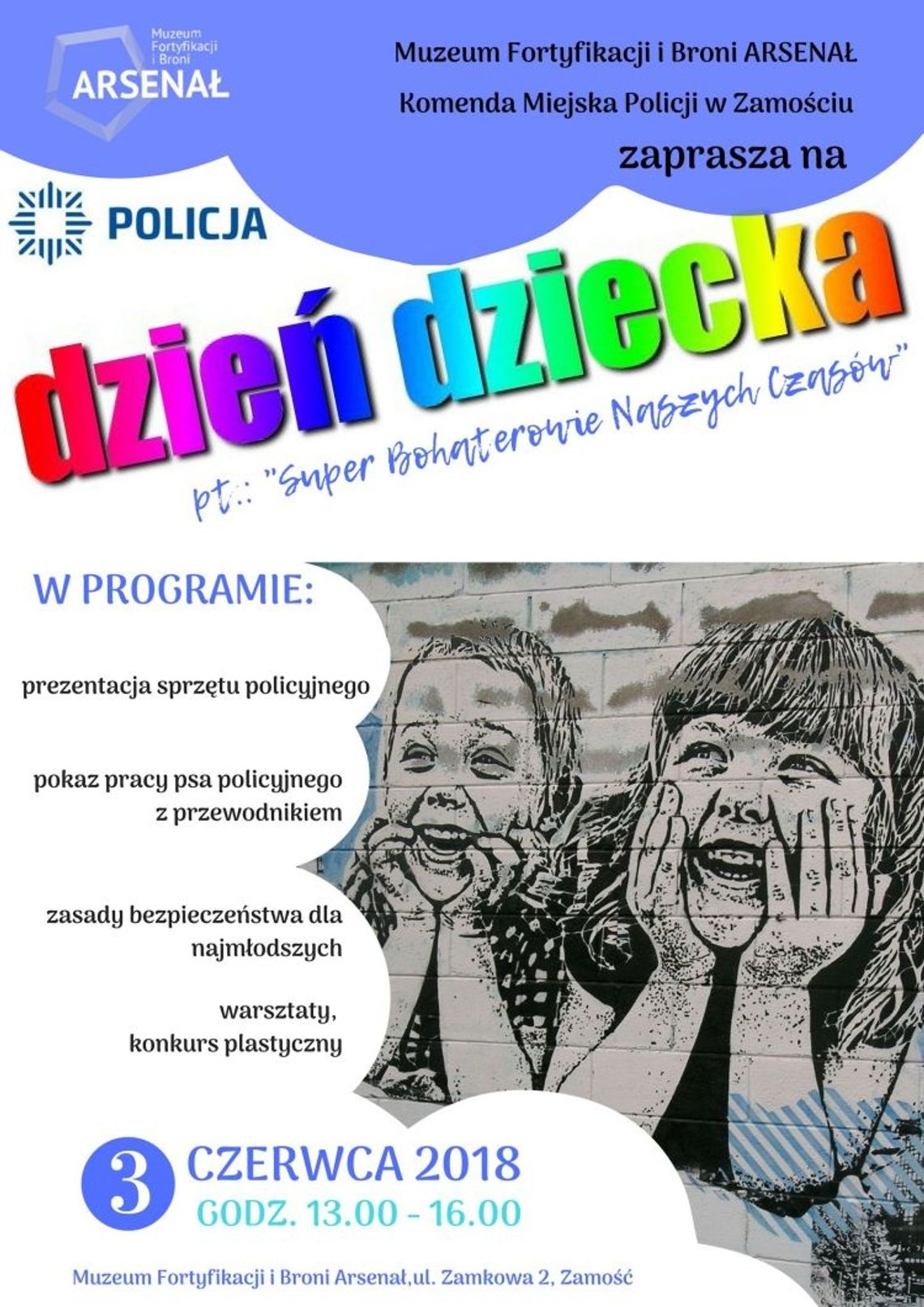 Muzealnicy i policjanci dziecom