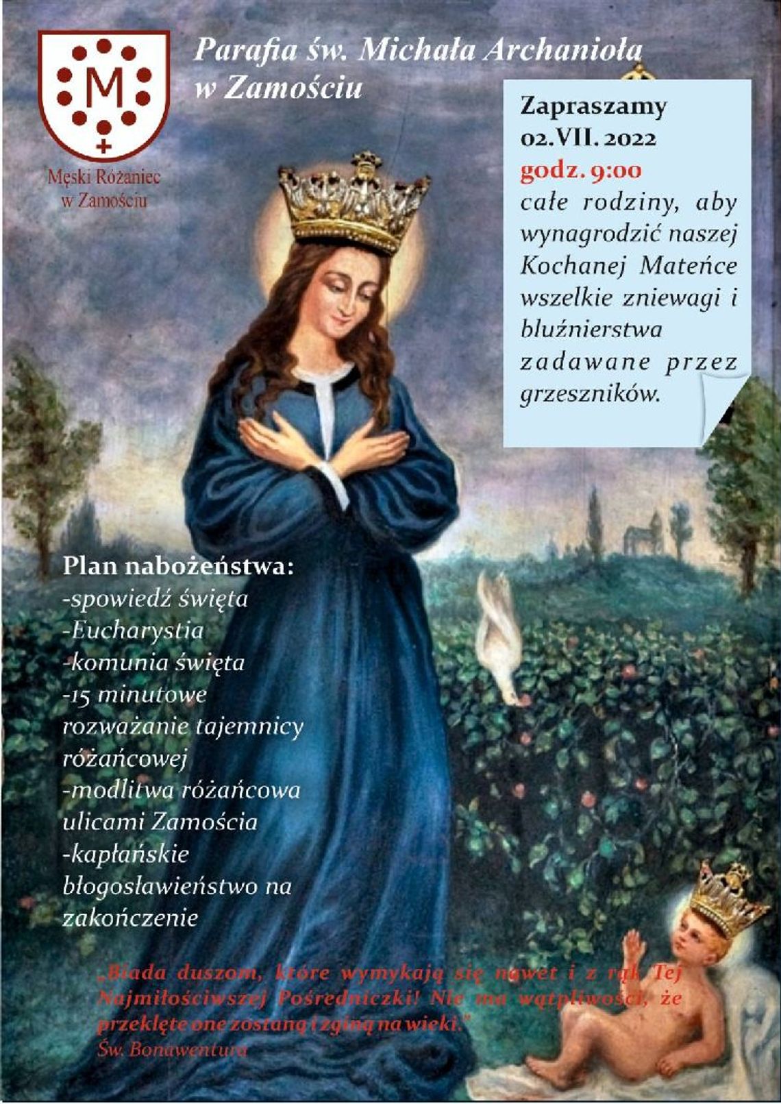 Nabożeństwo pierwszych sobót miesiąca