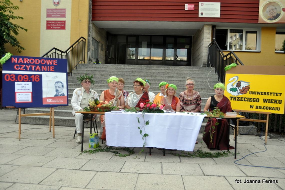 Narodowe czytanie w Biłgoraju