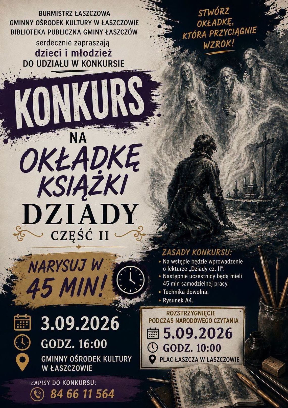 Narysuj okładkę Dziadów cz. II Narysuj okładkę Dziadów cz. II