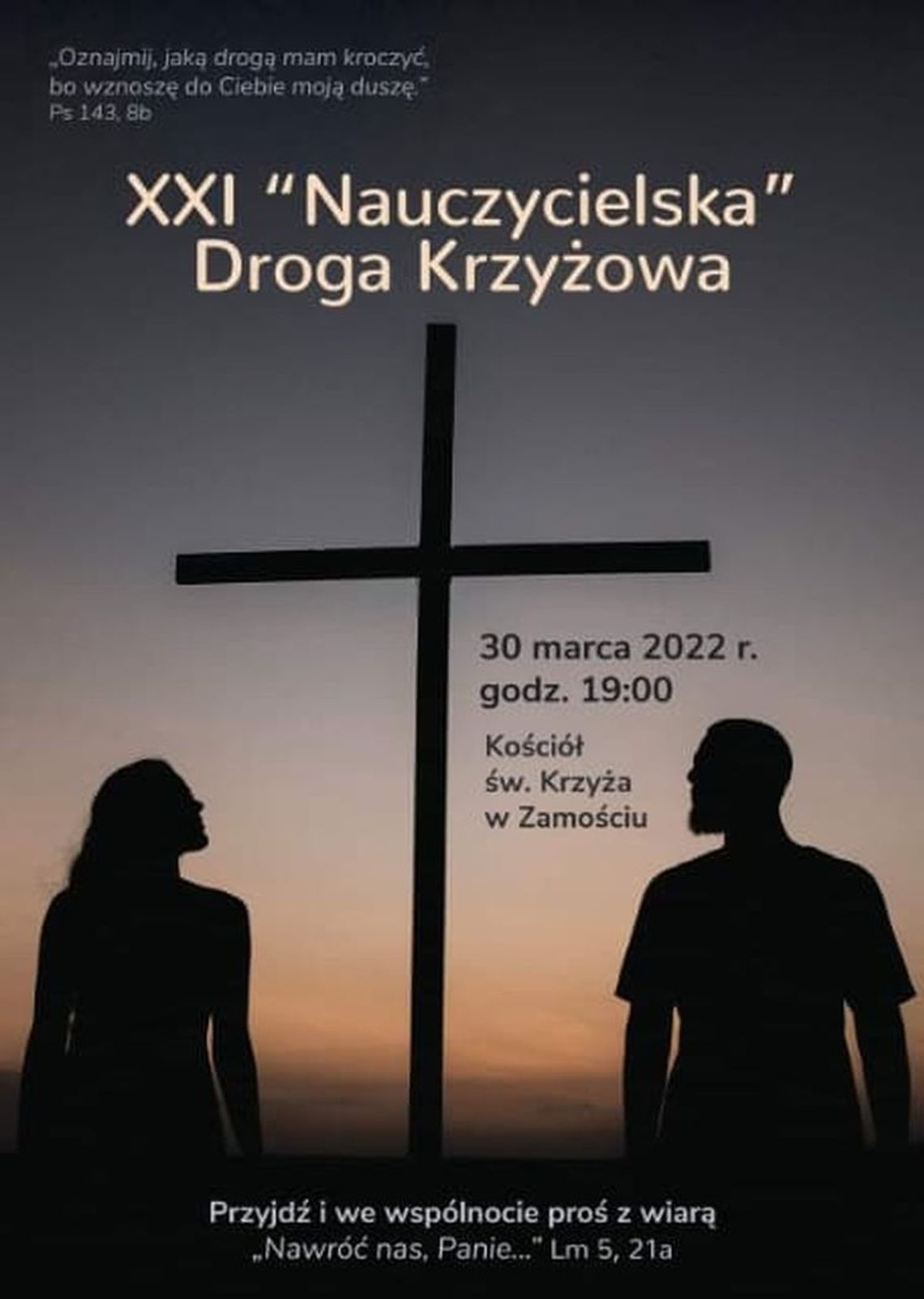 Nauczycielska Droga Krzyżowa w Zamościu