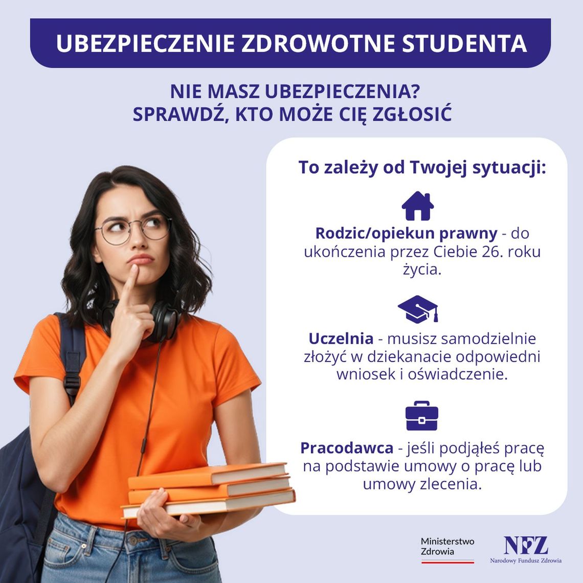 NFZ przypomina studentom o ubezpieczeniu zdrowotnym