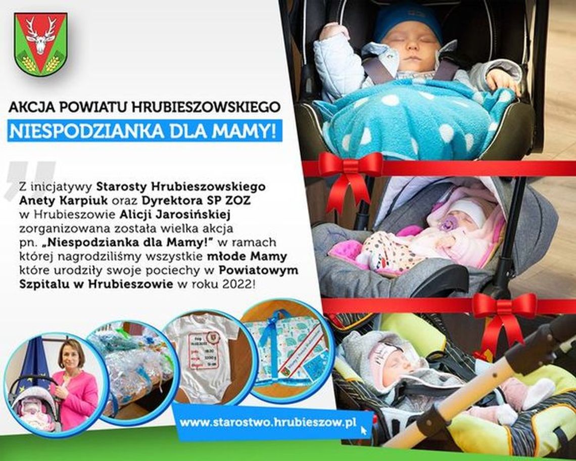 „Niespodzianka dla mamy” w hrubieszowskim szpitalu „Niespodzianka dla mamy” w hrubieszowskim szpitalu