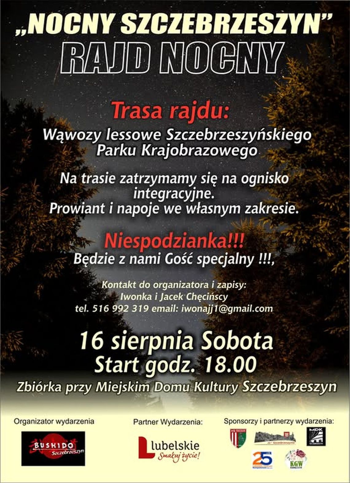 "Nocny Szczebrzeszyn": wędrówka po lessowych wąwozach