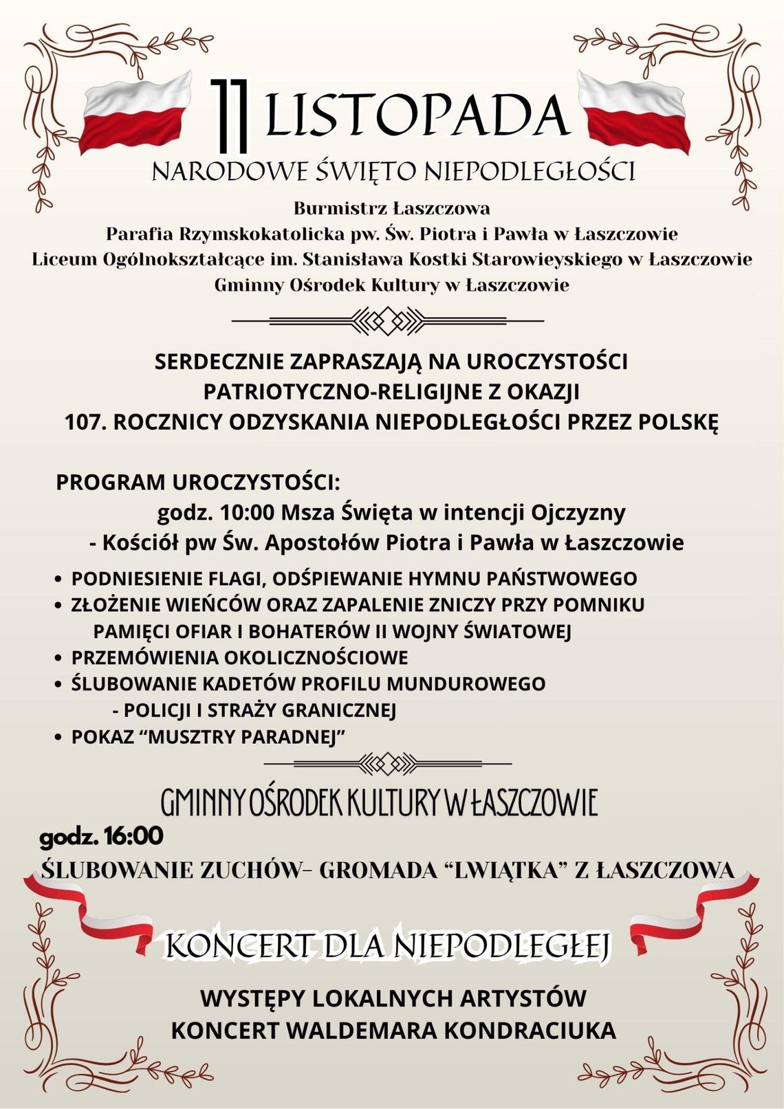 Obchody 11 listopada w Łaszczowie