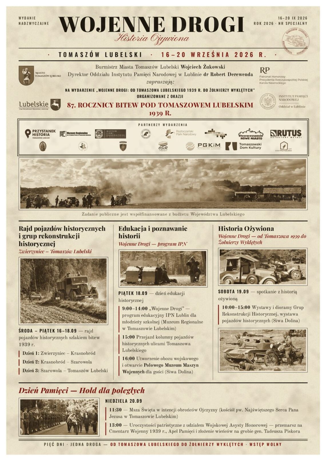 Obchody 87. rocznicy Bitew pod Tomaszowem Lubelskim Obchody 87. rocznicy Bitew pod Tomaszowem Lubelskim
