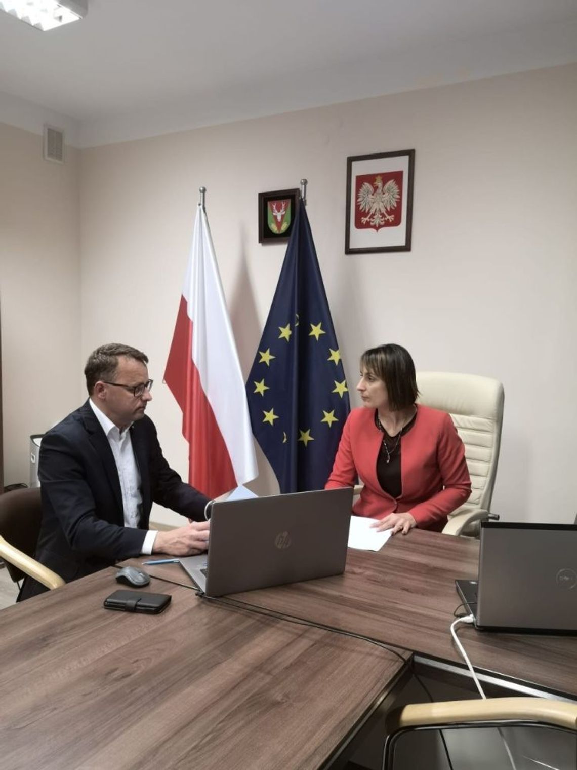 Odbyło się spotkanie wiceministra ze starostą hrubieszowskim Anetą Karpiuk.