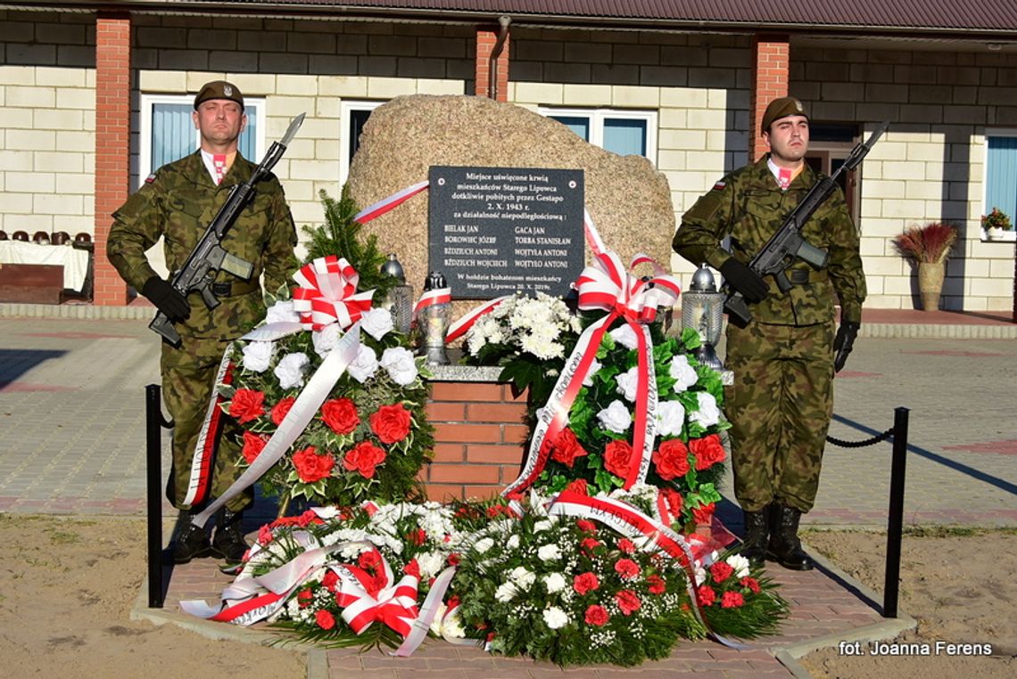 Odsłonięcie pomnika w Starym Lipowcu