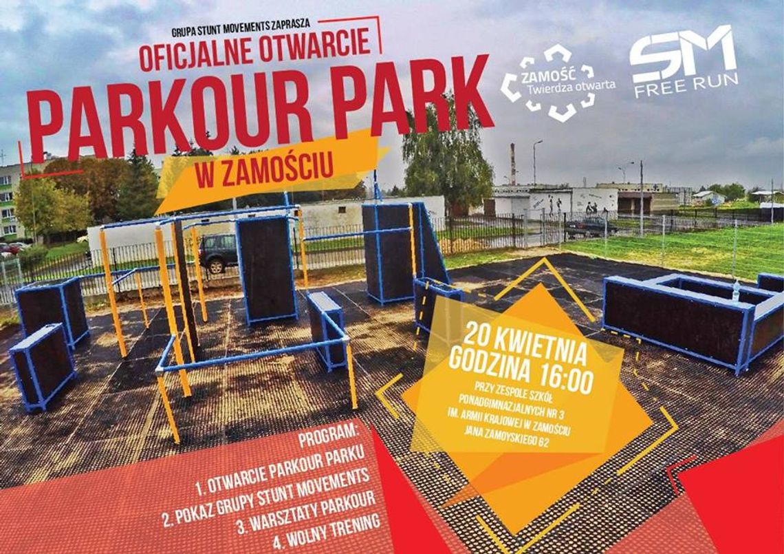 Oficjalne Otwarcie Parkour Parku w Zamościu