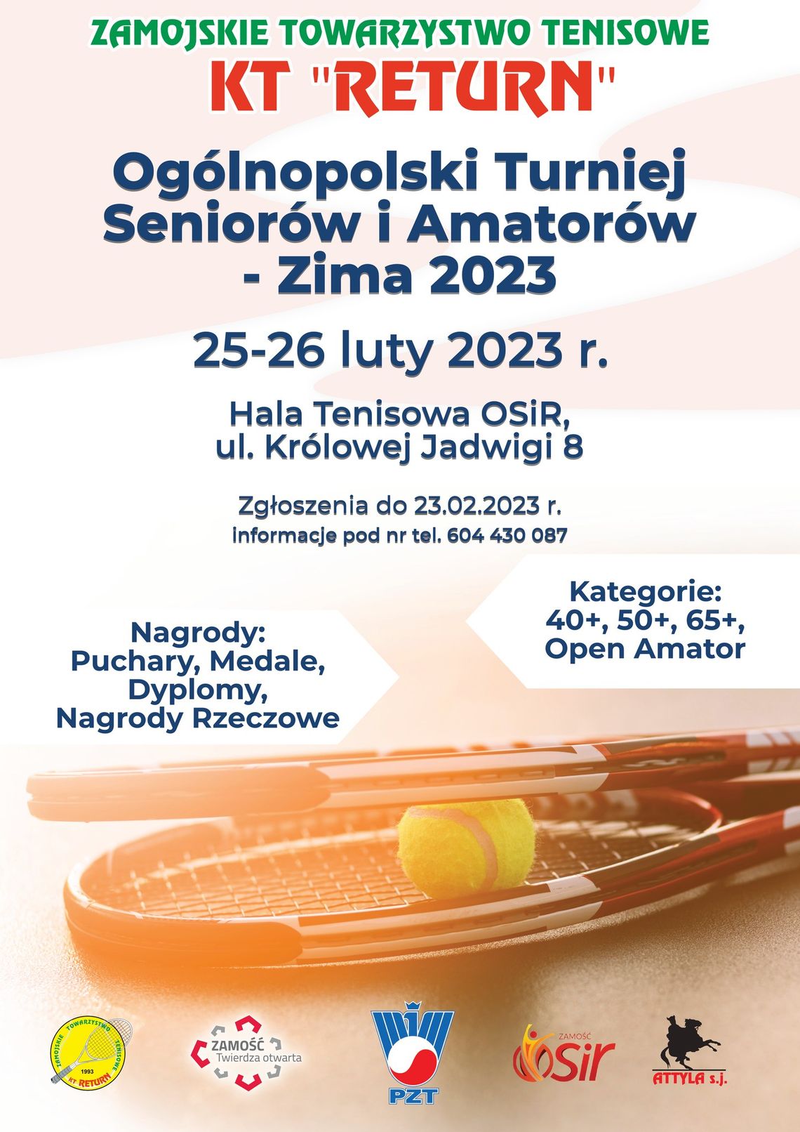 Ogólnopolski Turniej Seniorów i Amatorów – Zima 2023