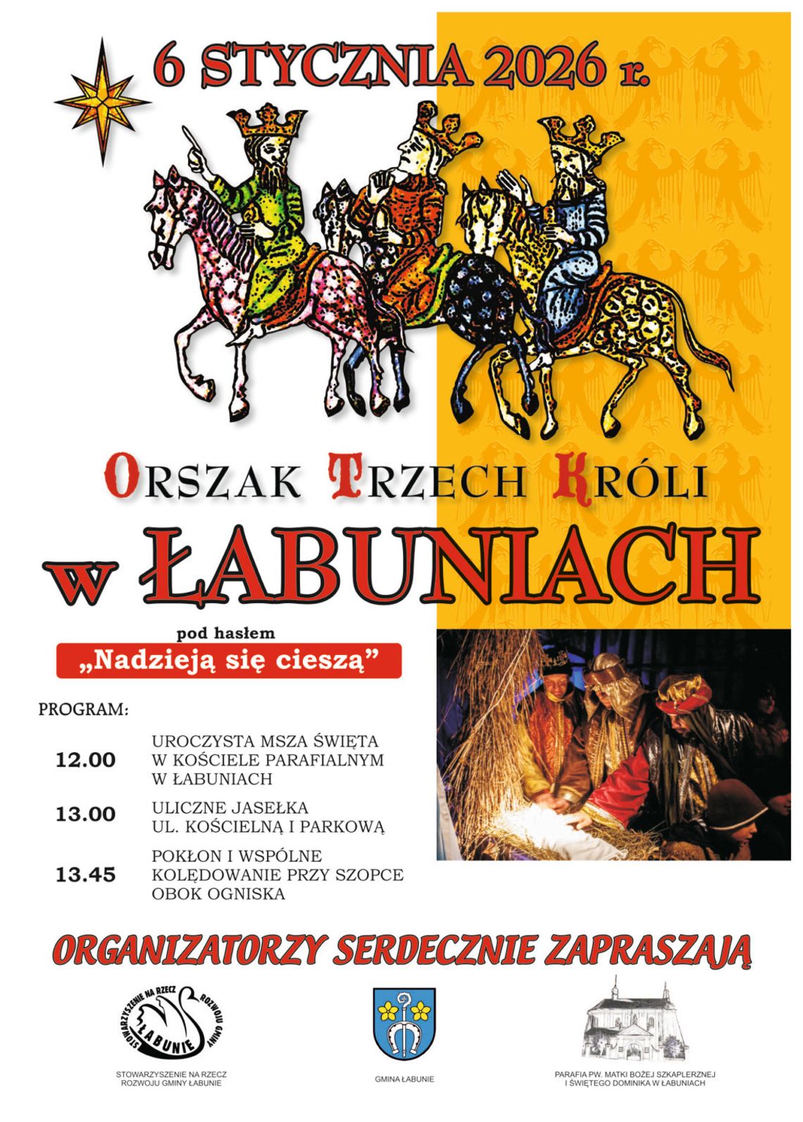 Orszak Trzech Króli przejdzie ulicami Łabuń Orszak Trzech Króli przejdzie ulicami Łabuń