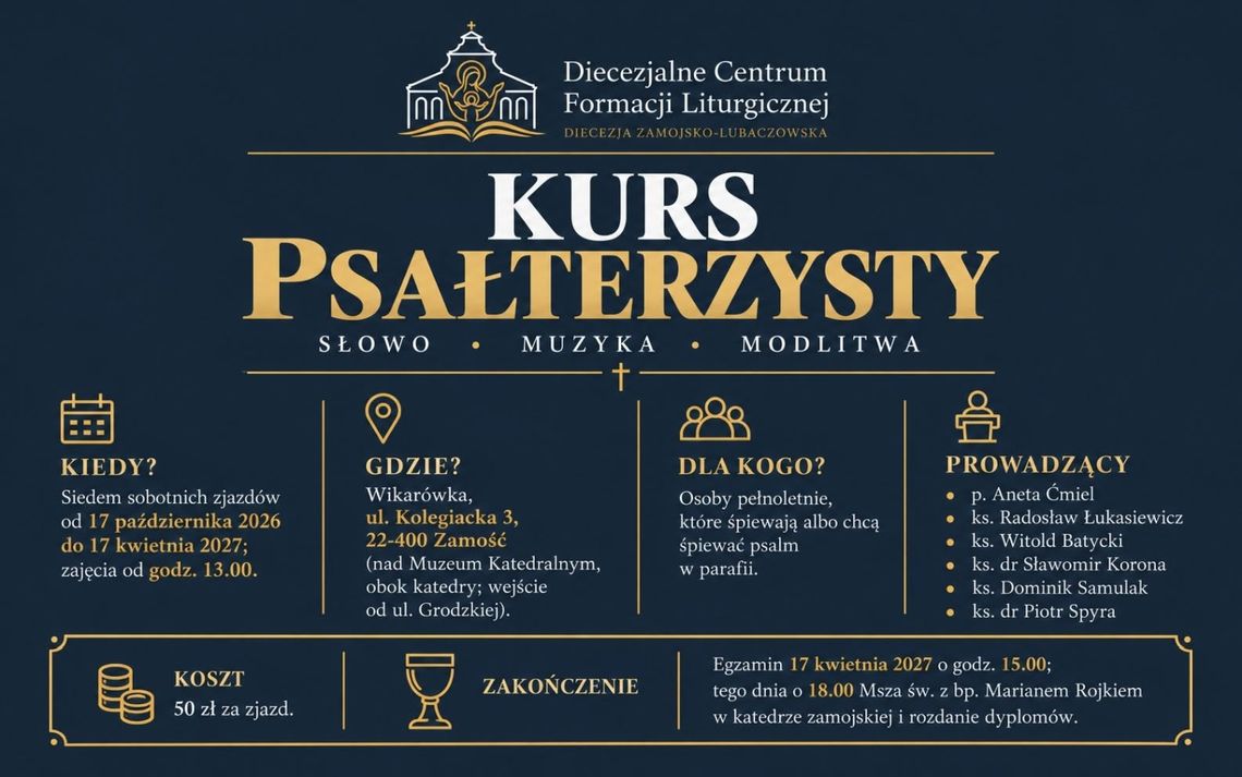 Ostatnie chwile na zapisy. W sobotę rusza kurs psałterzysty Ostatnie chwile na zapisy. W sobotę rusza kurs psałterzysty