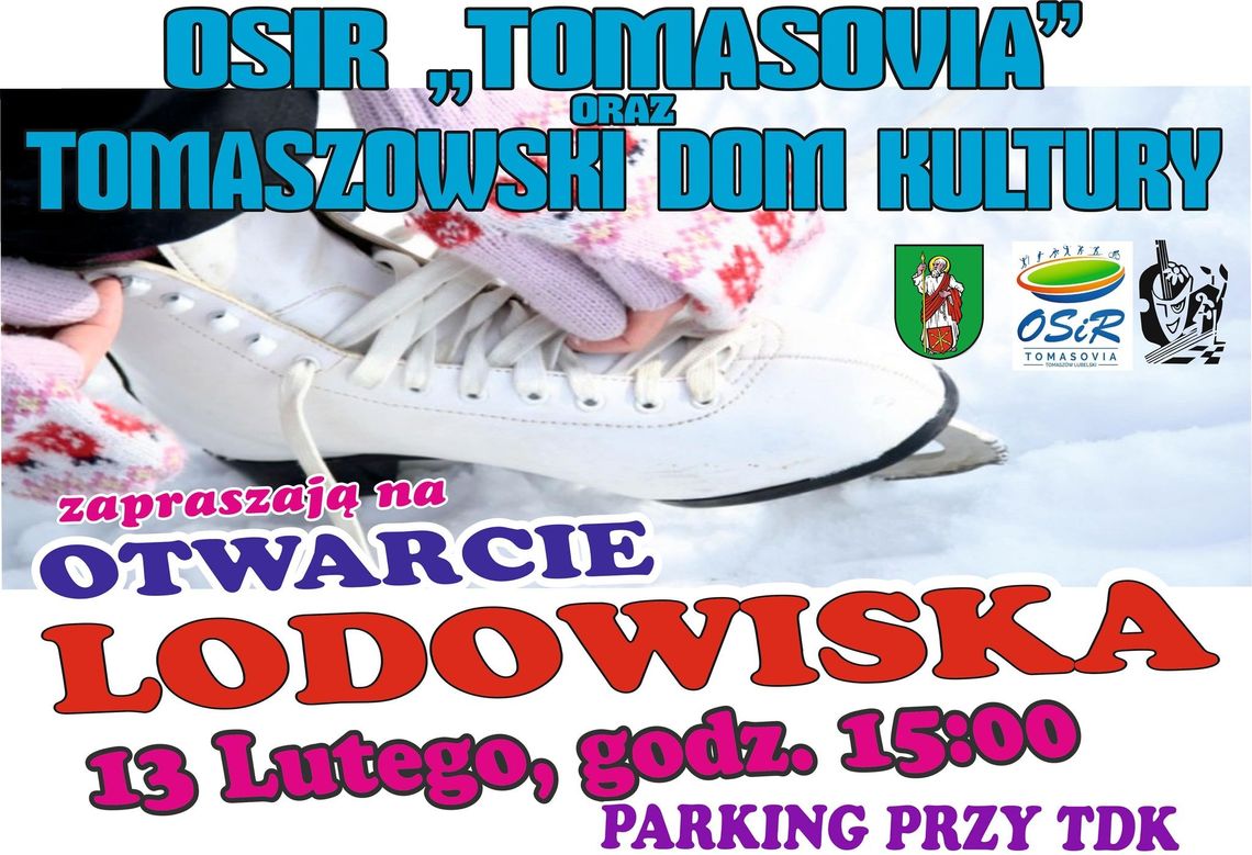 Otwarcie lodowiska w Tomaszowie