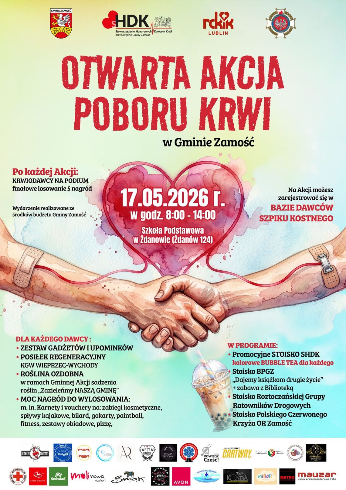 Otwarta Akcja Poboru Krwi w Gminie Zamość