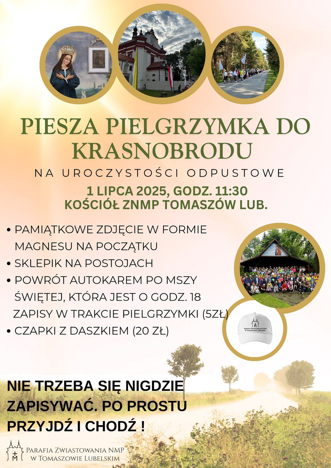 Pątnicy z Tomaszowa pójdą do Krasnobrodu