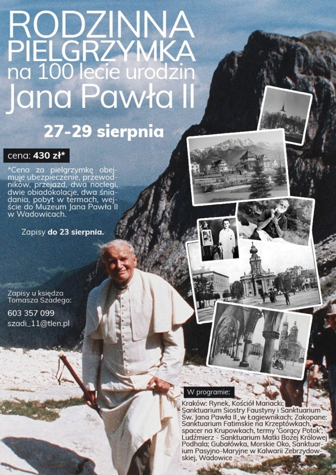 Pielrzymka z okazji 100. urodzin św. Jana Pawła II