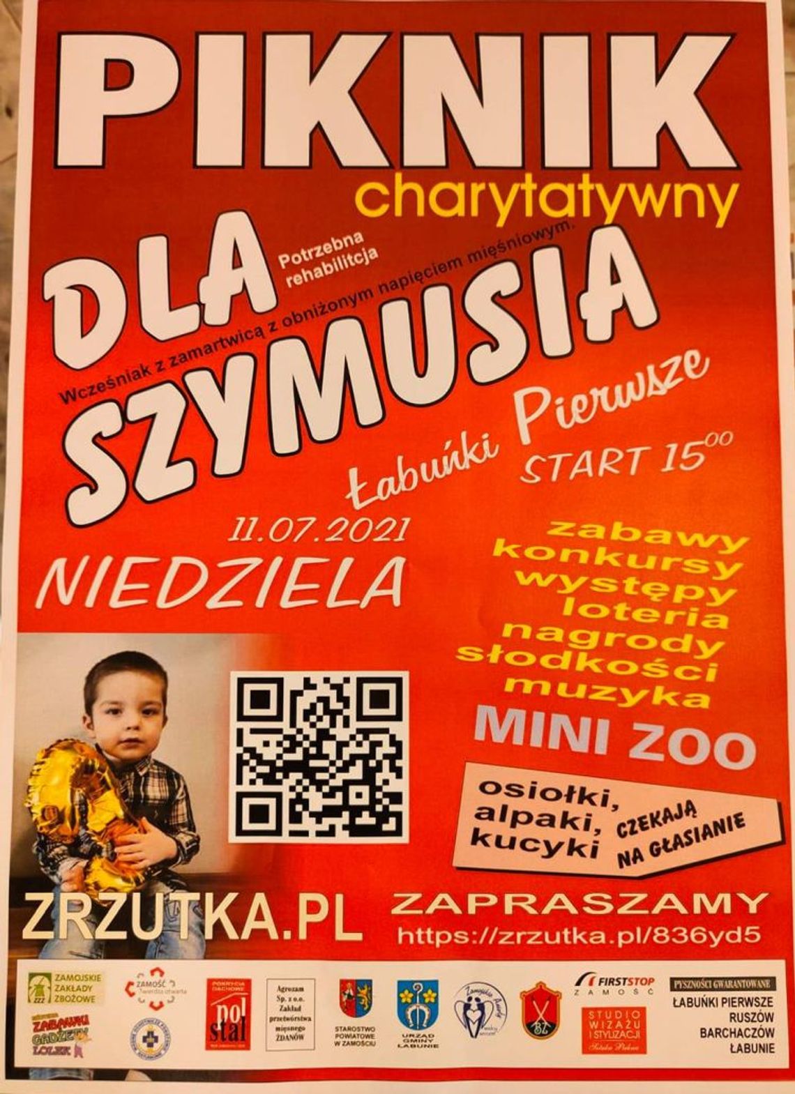 Piknik charytatywny dla 3-letniego Szymona w Łabuńkach