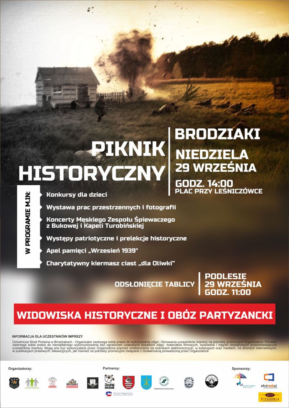 Piknik historyczny w Brodziakach