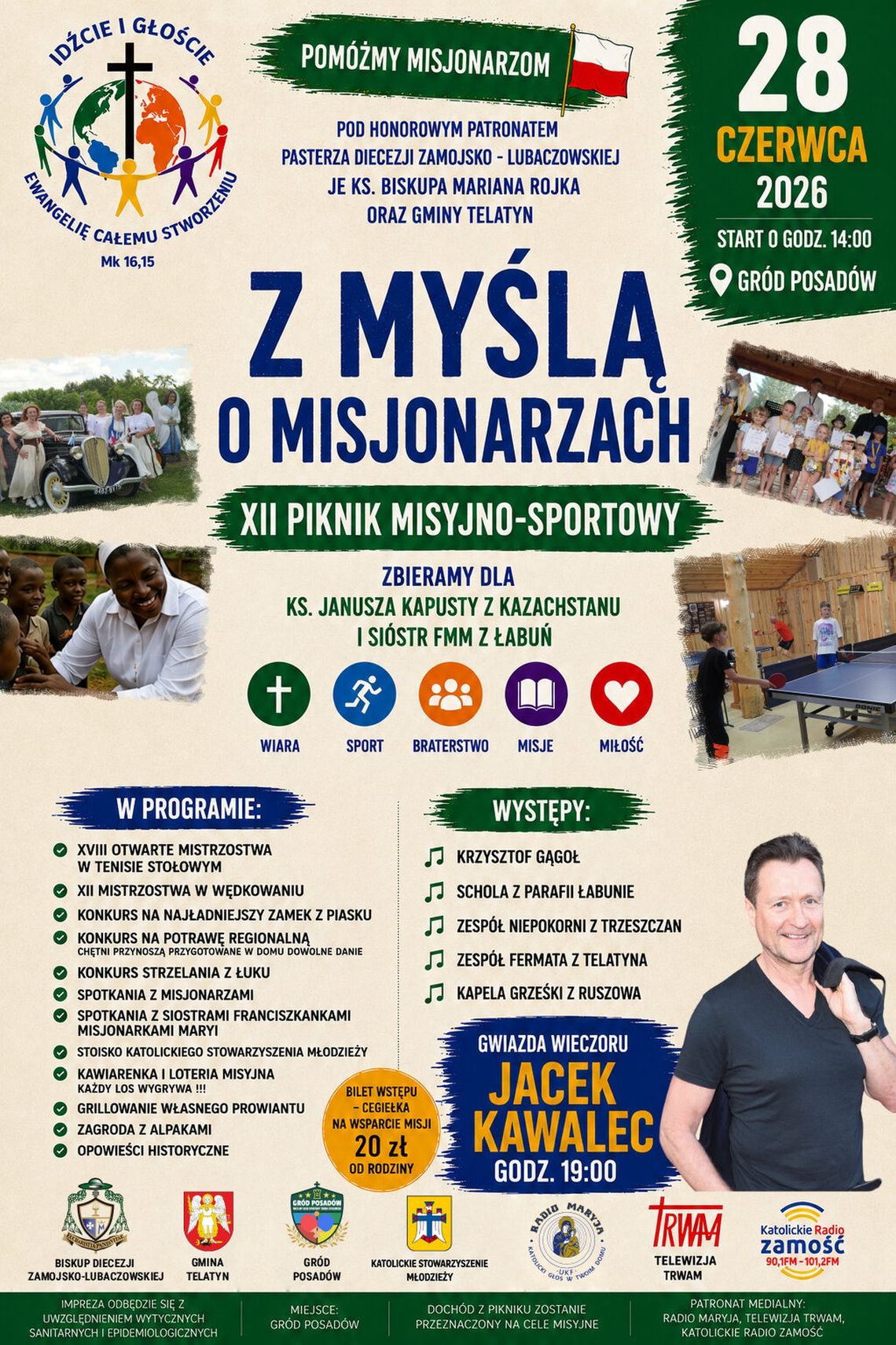 Piknik Misyjno-Sportowy w Grodzie Posadów już 28 czerwca Piknik Misyjno-Sportowy w Grodzie Posadów już 28 czerwca