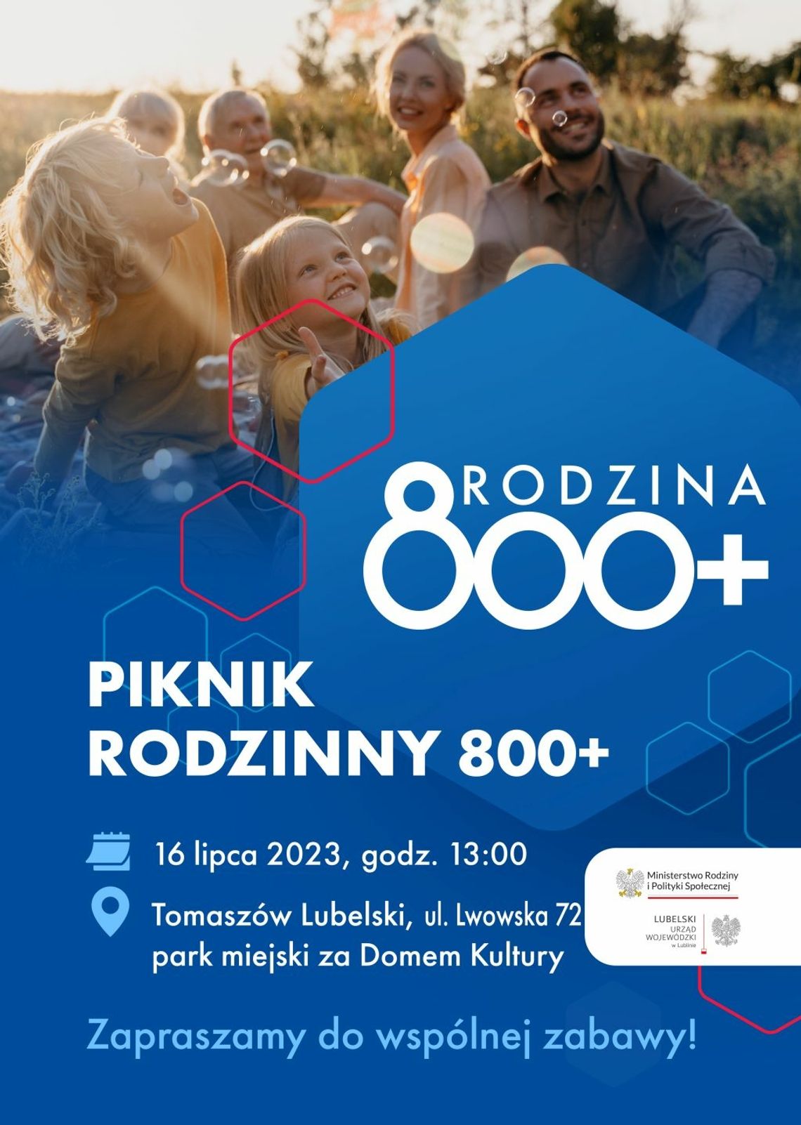 Piknik Rodzinny 800+ w Tomaszowie Lubelskim