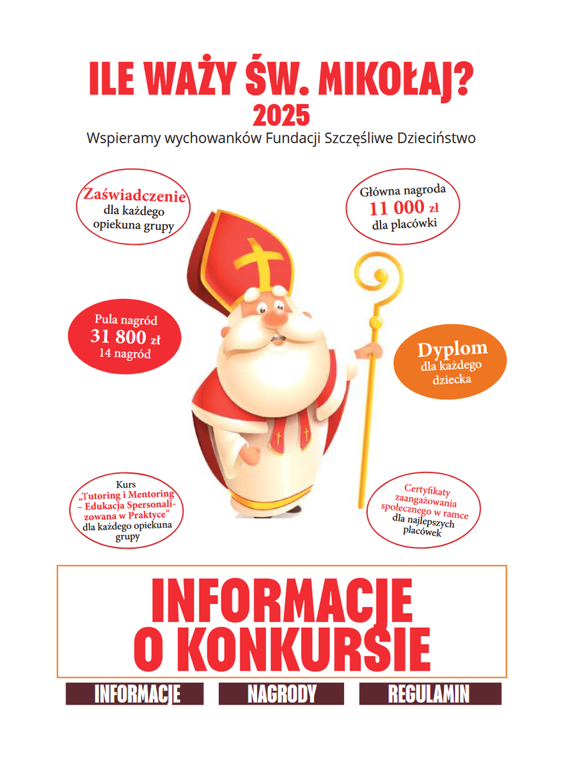 Placówki oświatowe znów pomagają! Trwa konkurs „Ile waży św. Mikołaj?” Placówki oświatowe znów pomagają! Trwa konkurs „Ile waży św. Mikołaj?”