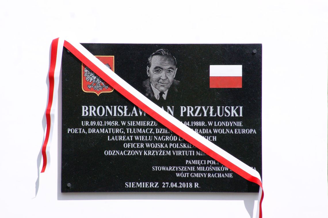 Poeta Bronisław Jan Przyłuski "powrócił" do Siemierza 