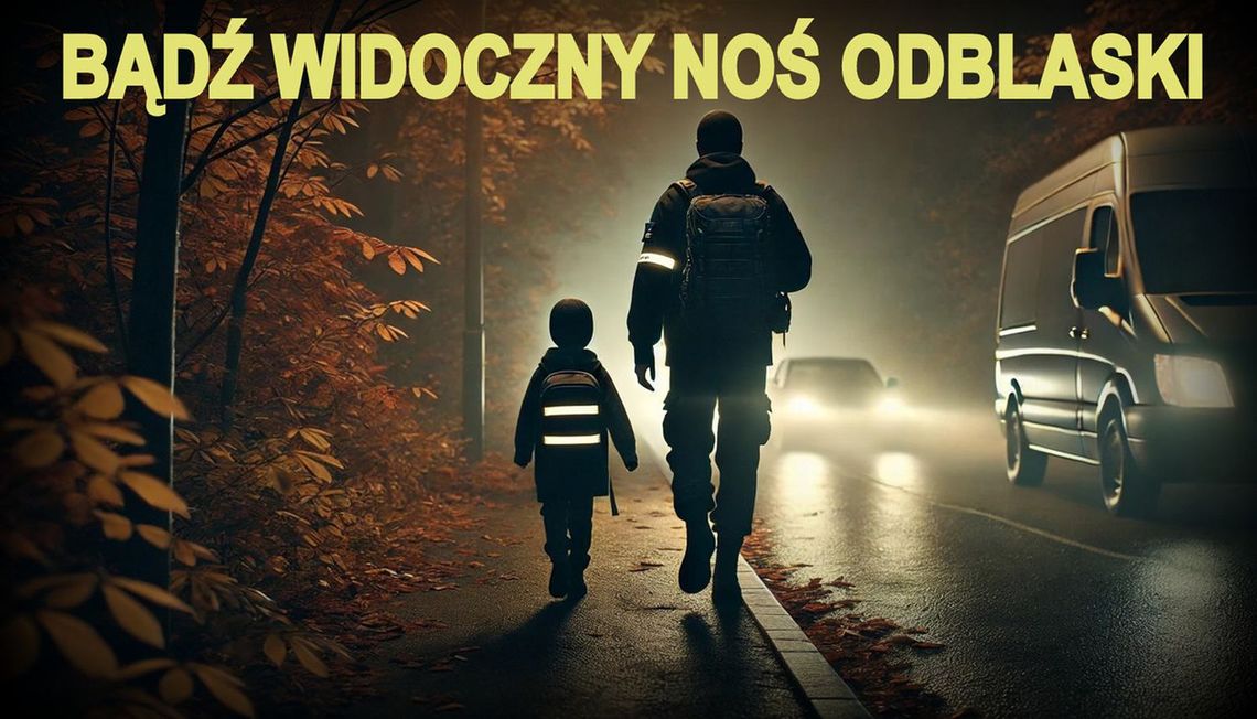 Policyjna akcja ,,Bądź Widoczny, Noś Odblaski”