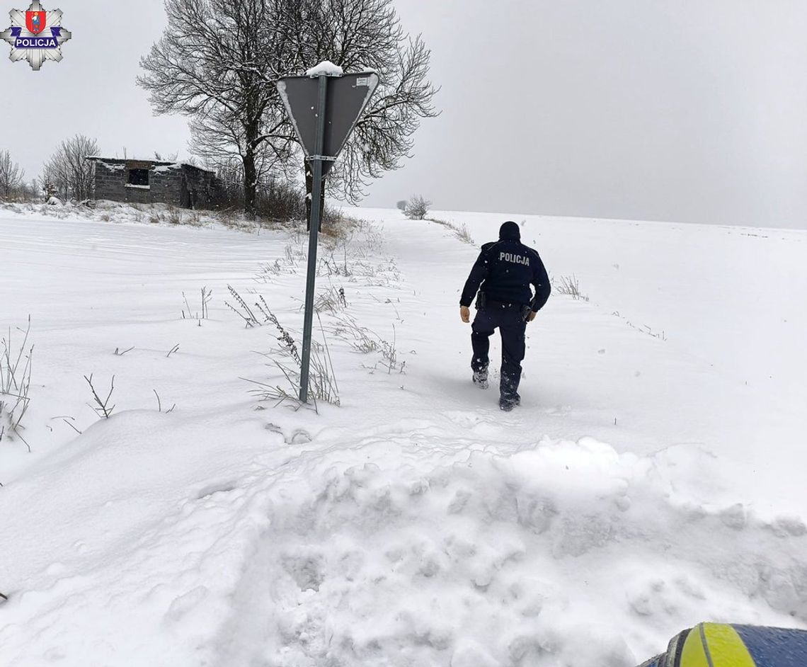 Policyjne kontrole w czasie silnych mrozów