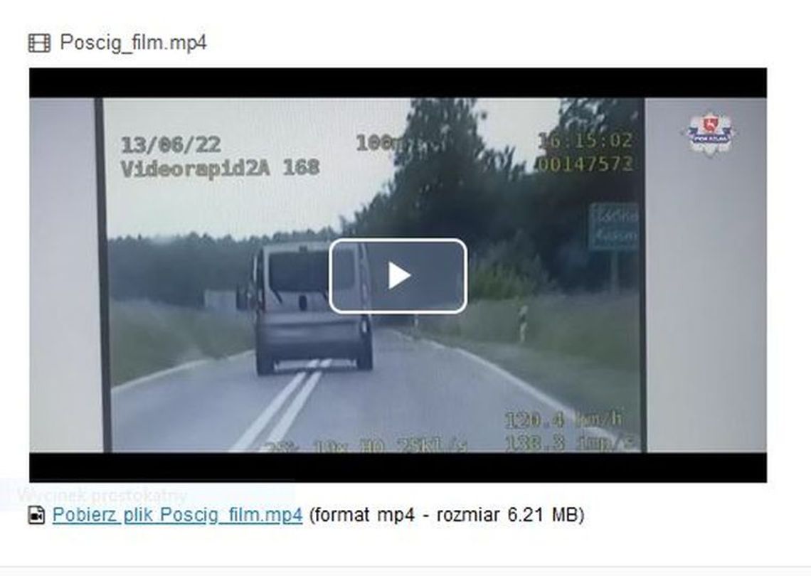 Policyjny pościg za nietrzeźwym kierowcą