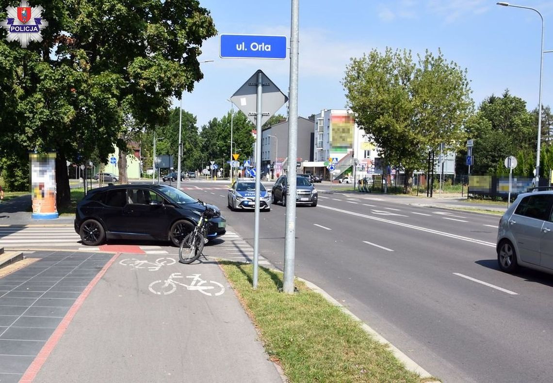 Potrącenie cyklistki w Zamościu