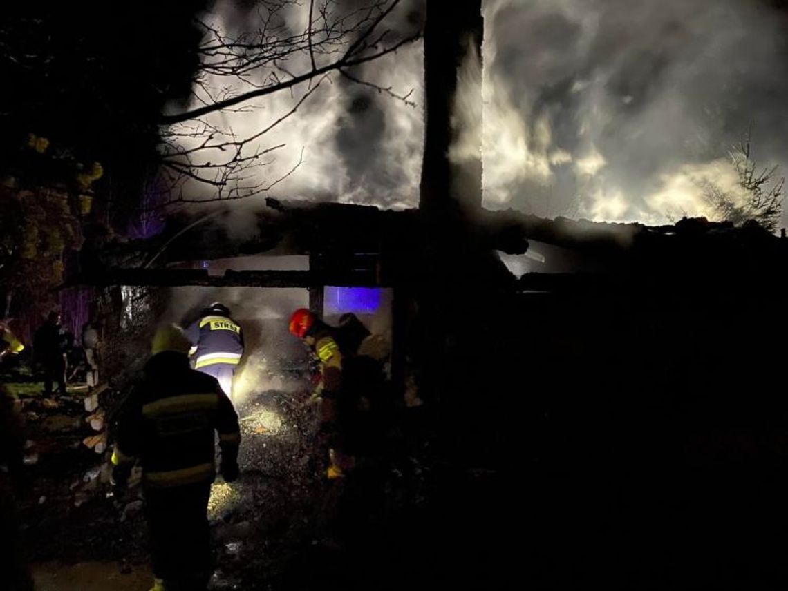 Pożar budynku mieszkalnego w miejscowości Majdan Sitaniecki