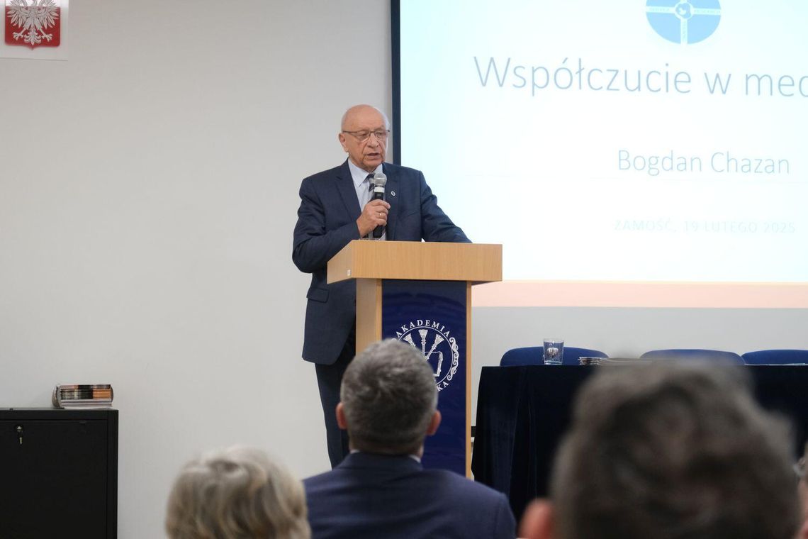 Prof. Bogdan Chazan gościł w Zamościu – wykłady o współczuciu i wartościach w medycynie