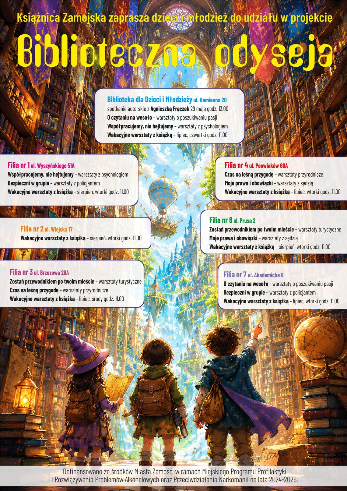 Projekt "Biblioteczna odyseja" w Książnicy Zamojskiej
