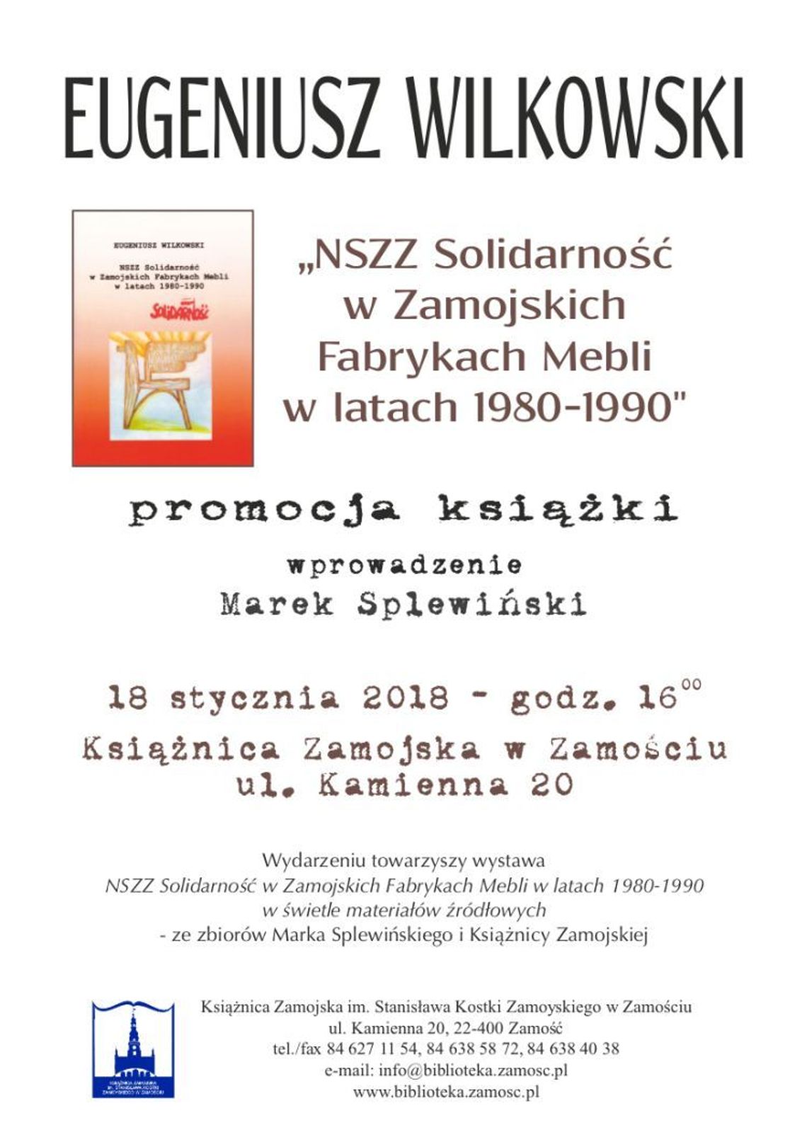 Promocja książki Eugeniusza Wilkowskiego