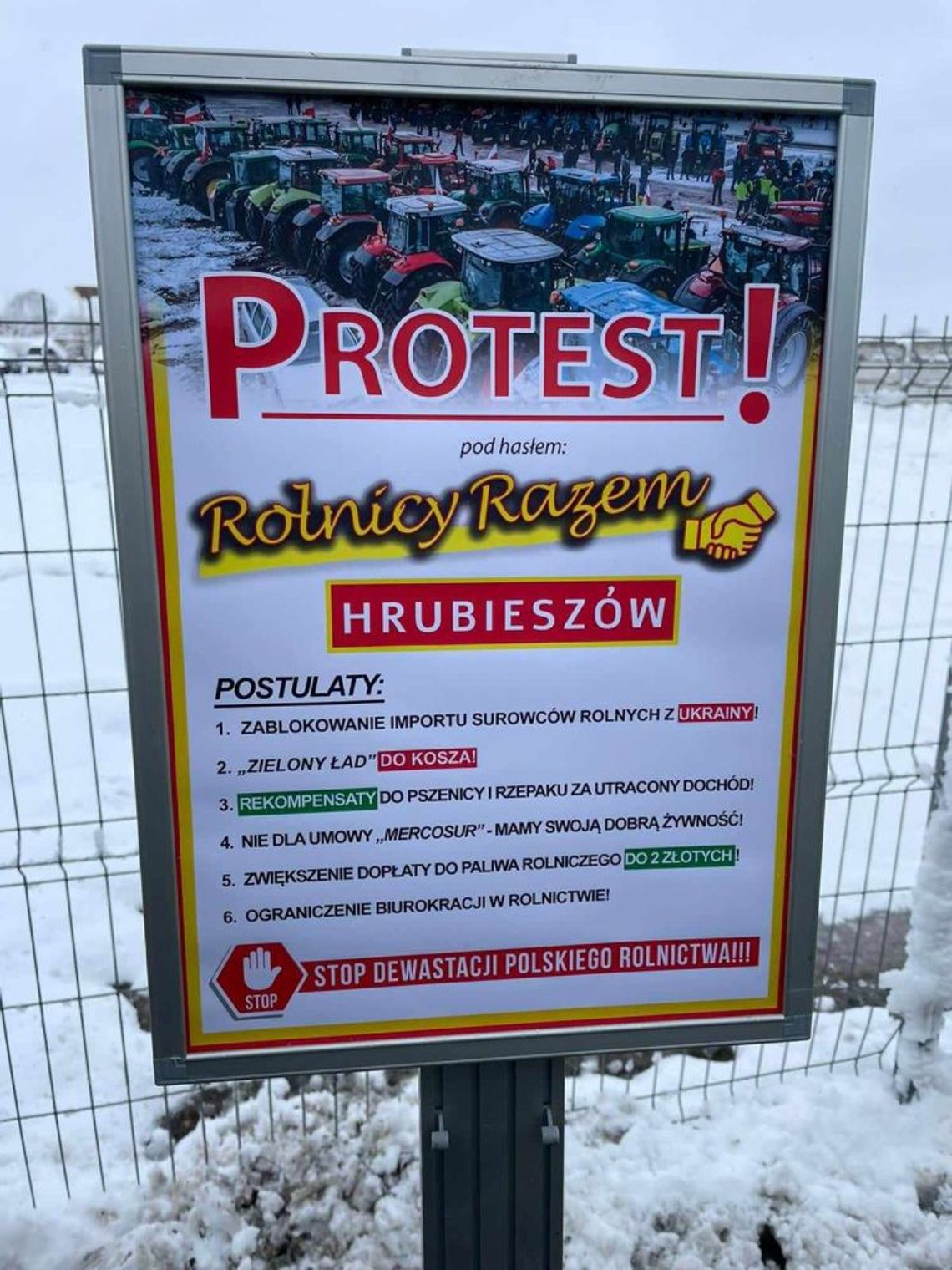 Protest rolników trwa