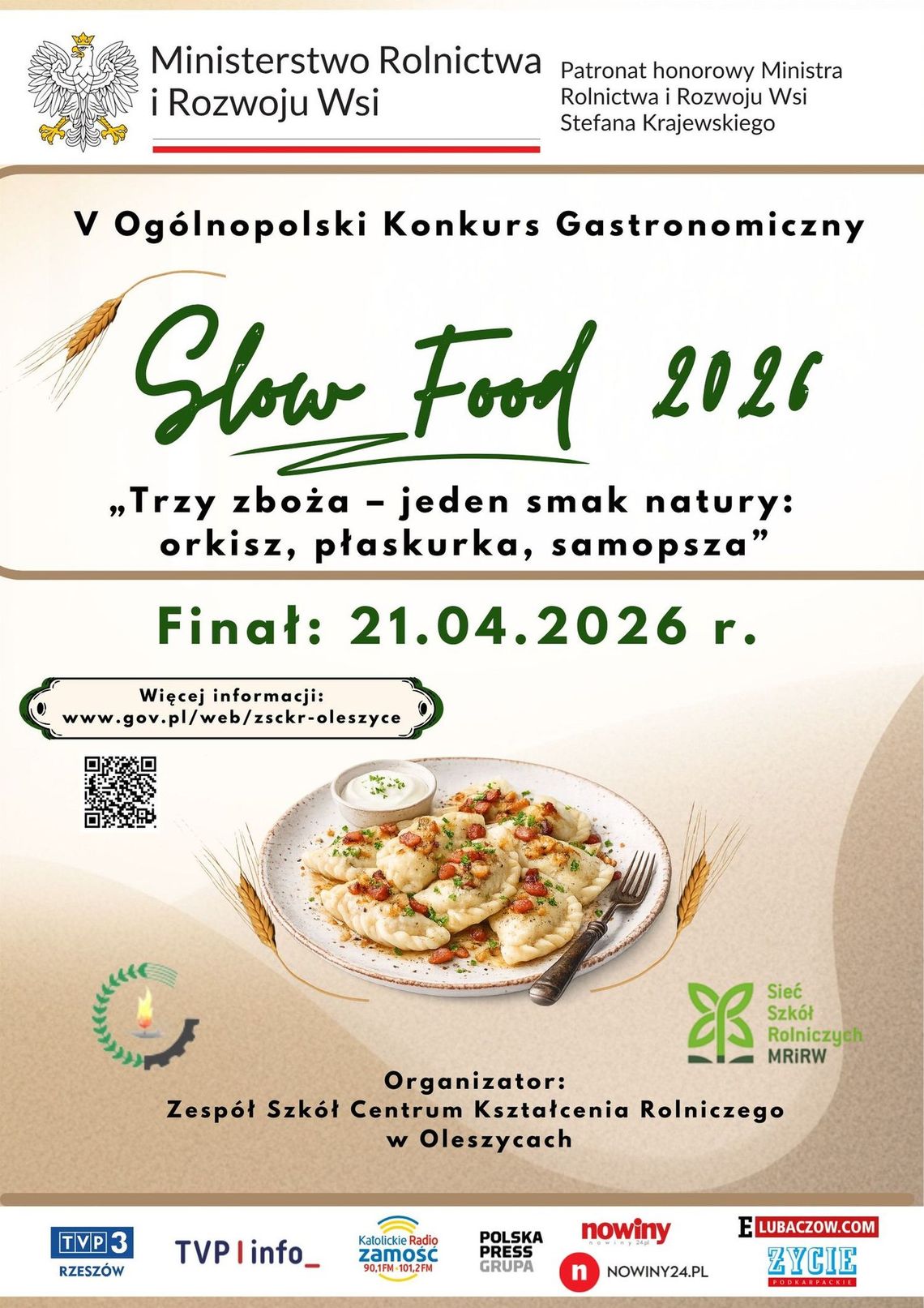 Przed nami finał V edycji konkursu Slow Food 2026 w Oleszycach