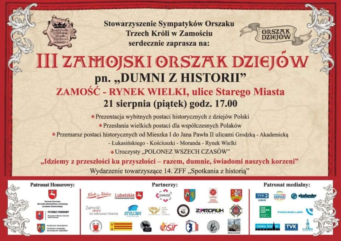 Przed nami III Zamojski Orszak Dziejów