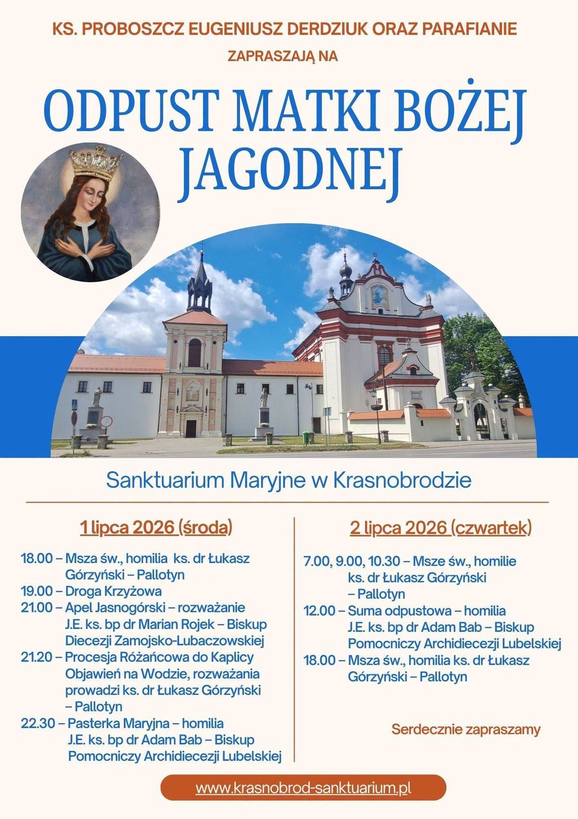 Przed nami uroczystości odpustowe w Krasnobrodzie