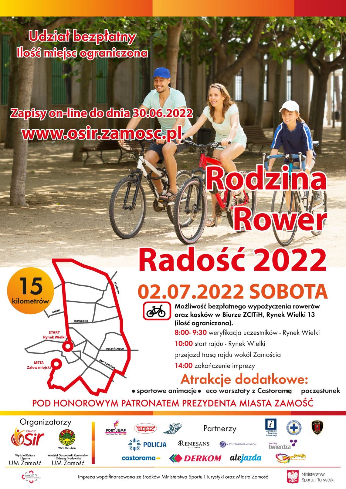 Przed nami wydarzenie rowerowe ph. „Rodzina, Rower, Radość”