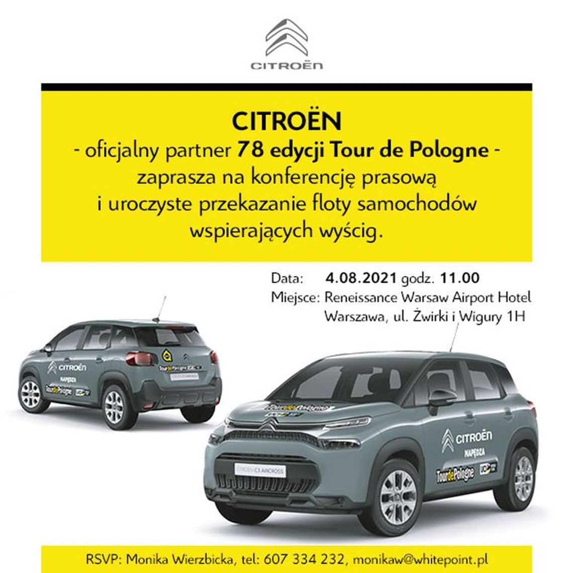 Przekazanie floty samochodów marki Citroen
