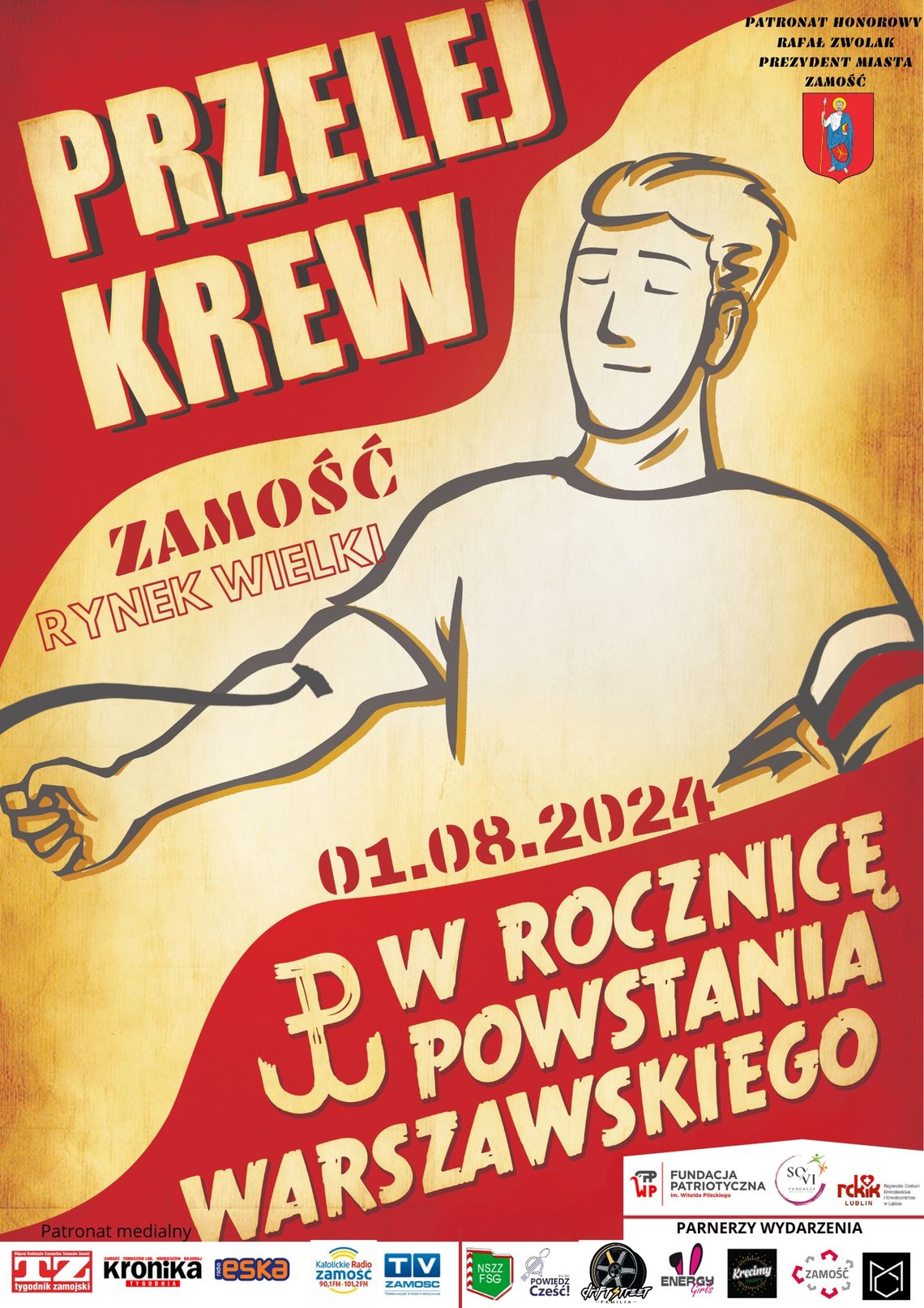 Przelej krew w rocznicę Powstania Warszawskiego