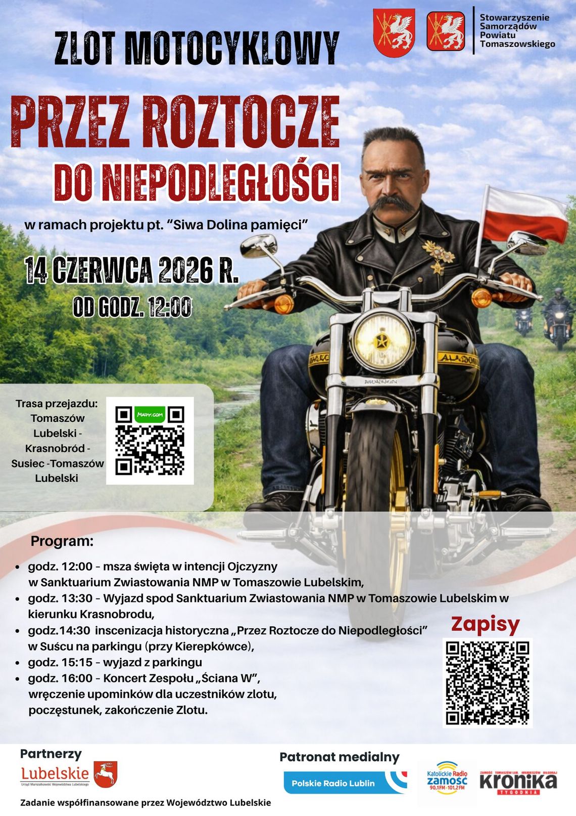 "Przez Roztocze do Niepodległości" - zlot motocyklowy. "Przez Roztocze do Niepodległości" - zlot motocyklowy.