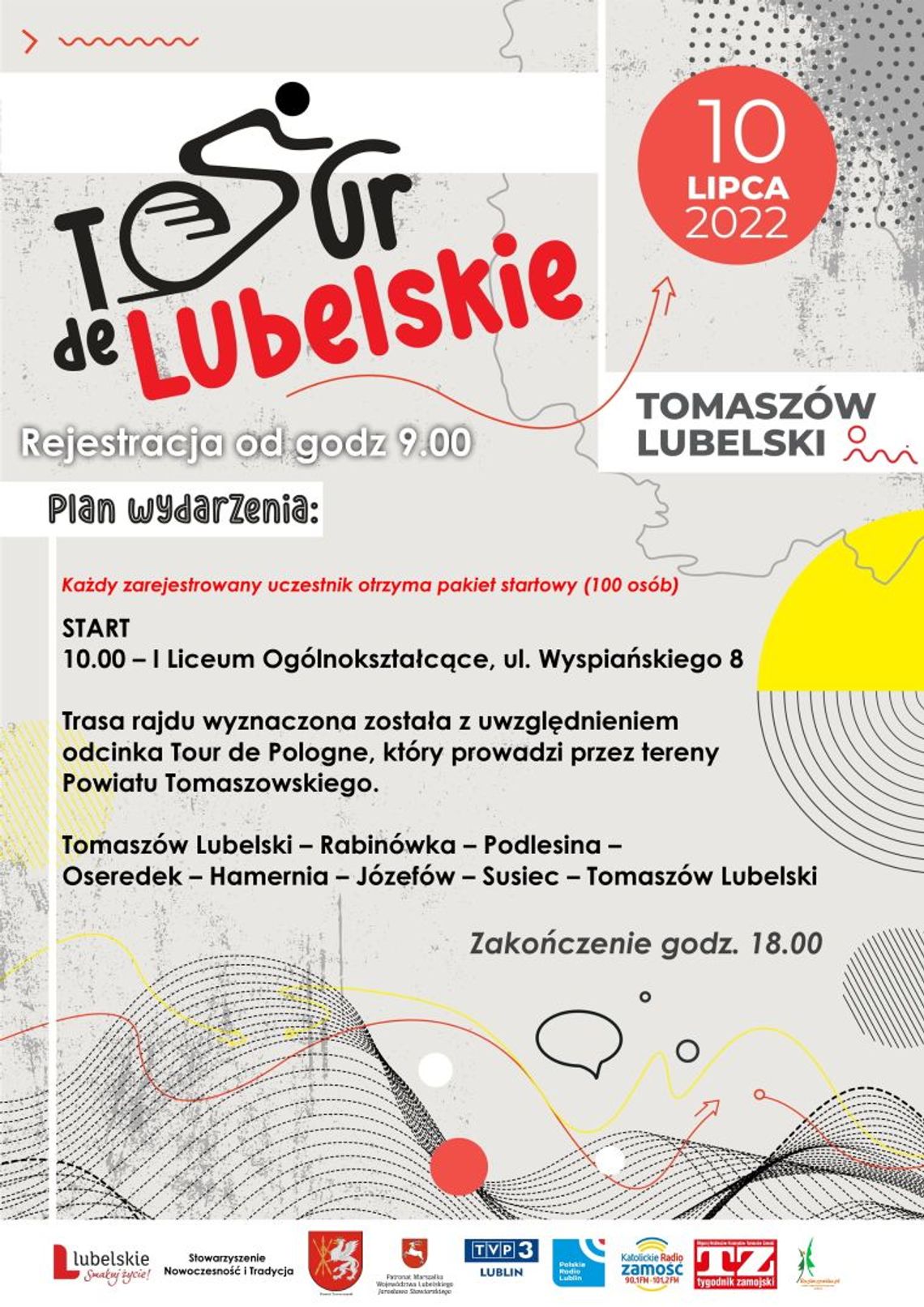 Rajd Rowerowy - Tour de Lubelskie w Tomaszowie Lubelskim