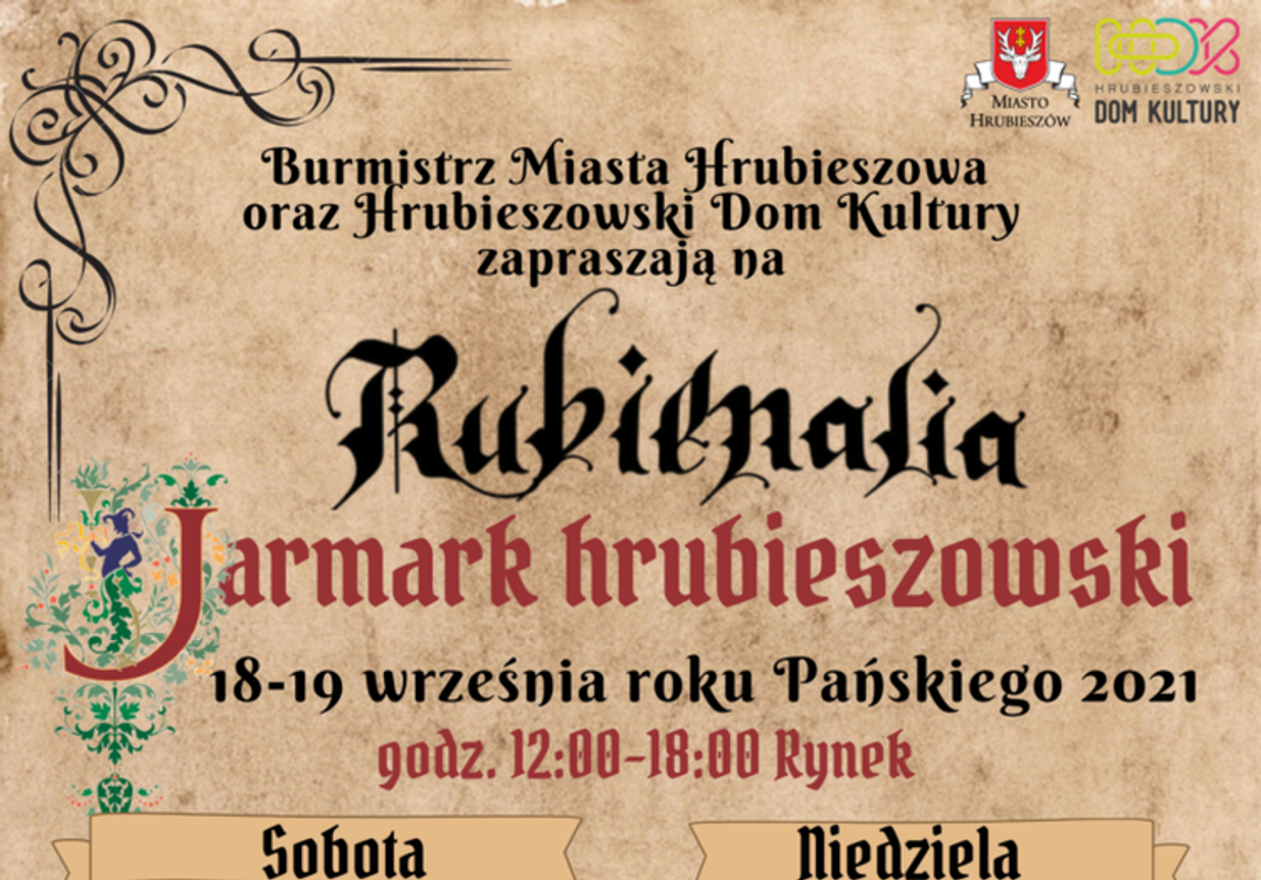 „Rubienialia – Jarmark Hrubieszowski” już od jutra