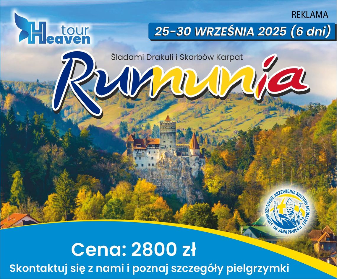 Rumunia 25-30 września 2025 r. (6 dni)