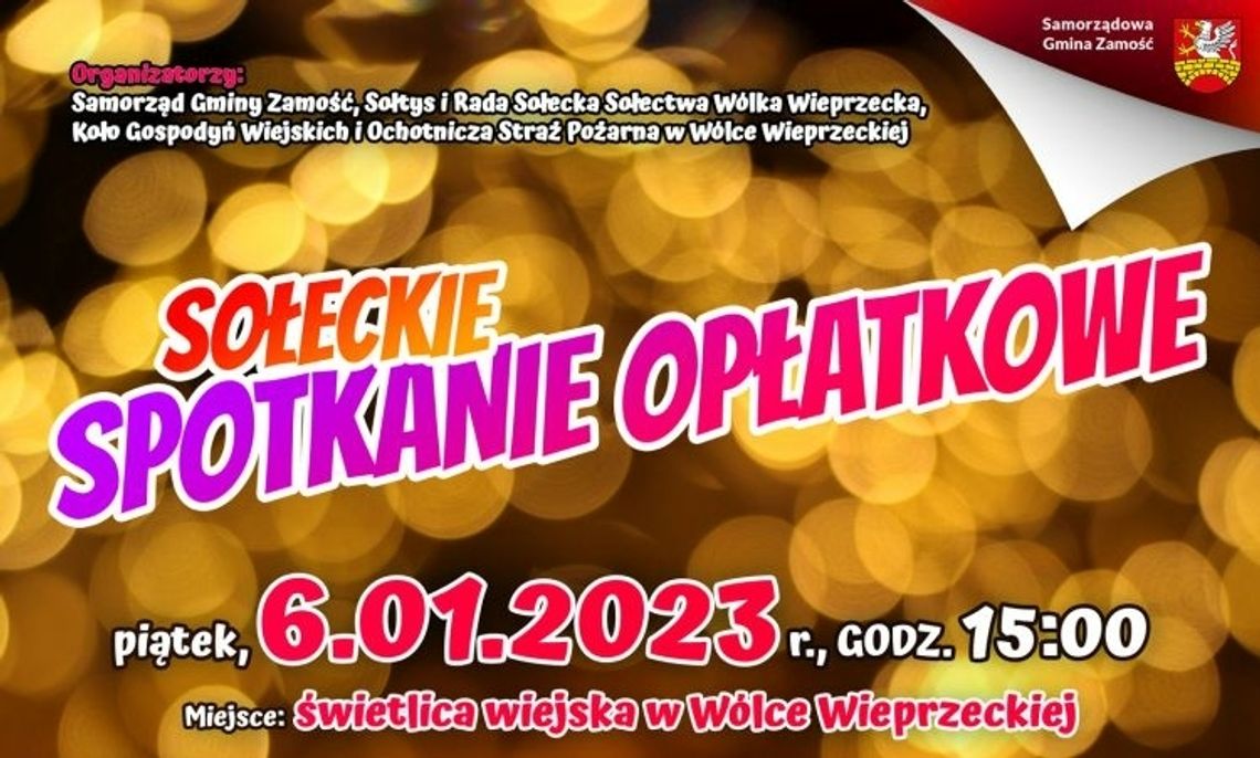 Sołeckie spotkanie opłatkowe w Wólce Wieprzeckiej