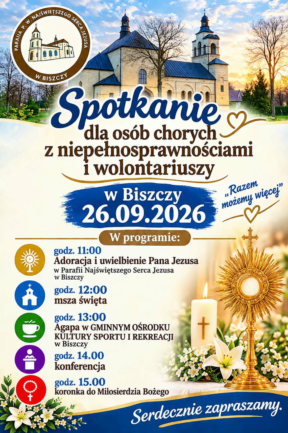 Spotkanie dla osób chorych i z niepełnosprawnościami w Biszczy Spotkanie dla osób chorych i z niepełnosprawnościami w Biszczy