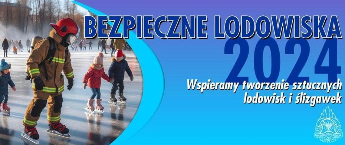 Strażacy wspierają tworzenie sztucznych lodowisk i ślizgawek